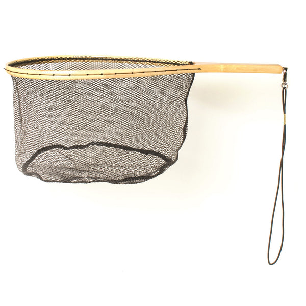 Eagle Claw Wood Trout Net With Rubberized Netting