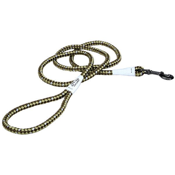 k9 braided fishing line K9 Explorer Braided Rope Reflective Dog Leash Fern 6-Ft Long 1/2-In Wide – Coastal Pet