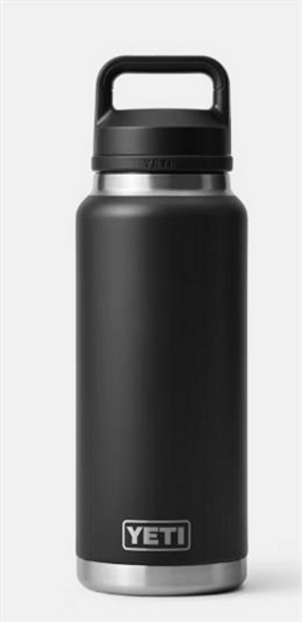 Yeti 36oz Rambler Bottle with Bottle Chug Cap - Black