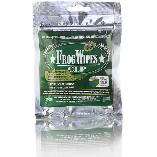 Froglube Clp Wipes Cleaner/Lubricant 5 Wipes/Pack