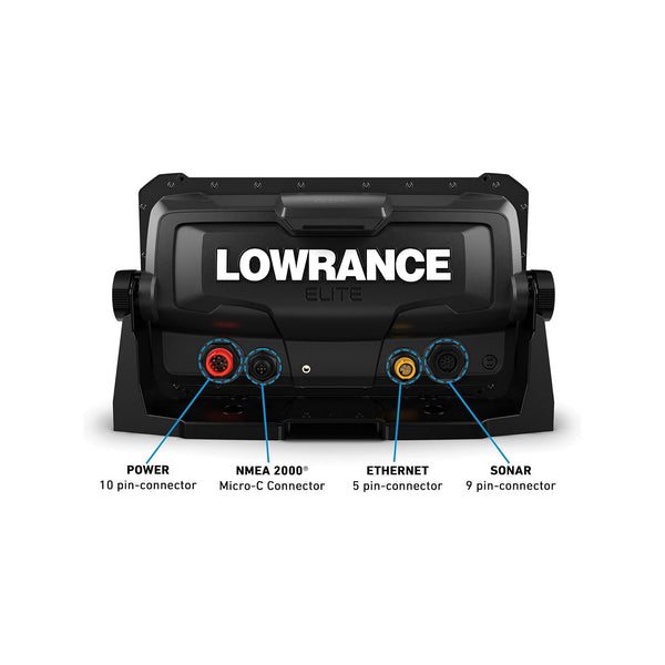 Lowrance Elite FS 9 Fish Finder with Active Imaging 3-in-1 Transducer, Preloaded C-MAP Contour+ Charts