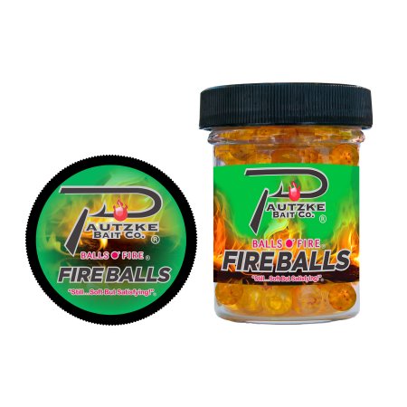 Pautzke Fire Balls Fish Bait – Gold Shrimp 1.65 Oz