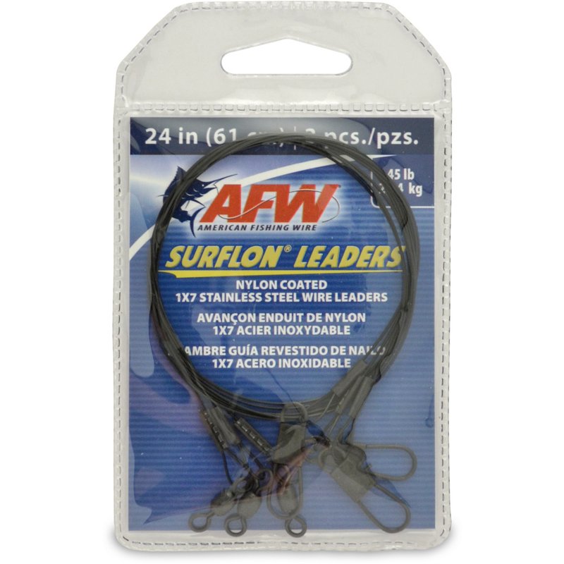American Fishing Wire Surflon Leader Wires 3-Pack, 45 Lbs - Salt Wtr Trollng Bait At Academy Sports