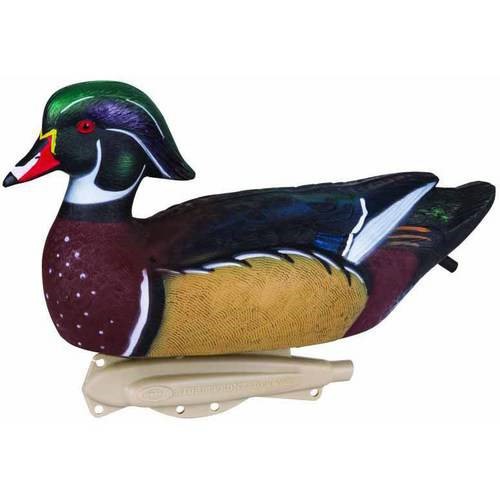 Flambeau Outdoors 15.5 Inch Wood Duck Decoys Waterfowl Duck Decoys 6 Pack 7.05 Pounds