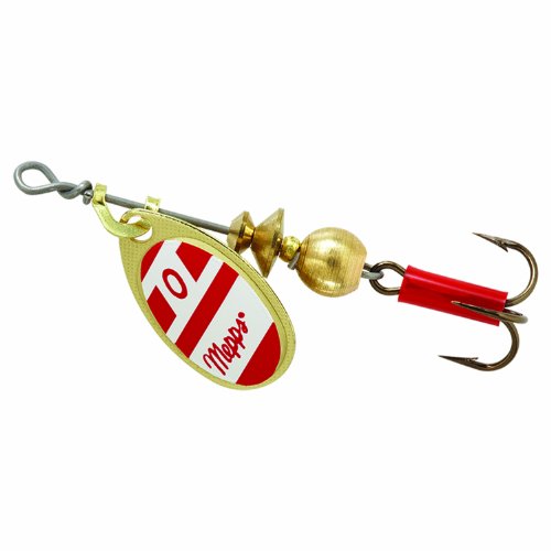Mepps Plain Aglia Inline Spinner 1/8 Oz Red And White