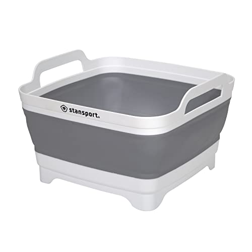 Stansport Collapsible Camp Sink - Grey White - 12.25 X 11.5 X 7.75