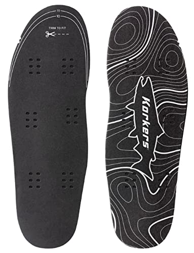 Korkers Wet Wading Conversion Kit (10Mm Eva Insole), Color: Black, Size: M (Fa6500-Md)