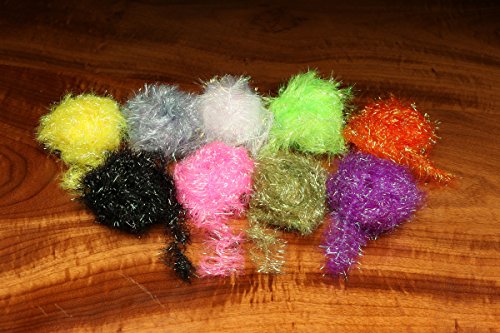 Hareline Dubbing Chocklett'S Filler Flash ::: Fly Tying Material (Olive)