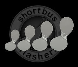 Shortbus Flashers Large Bling Wing - Chrome ZZZ