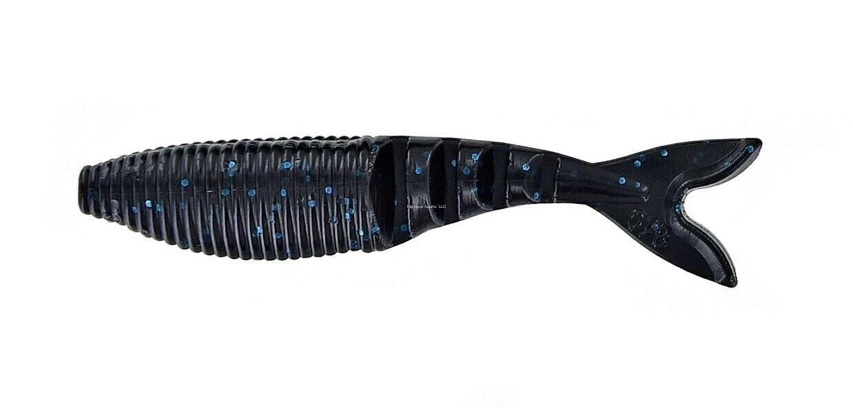 YAM-134-06-02 4 in. Zako Black Fishing Lure with Large Blue Flake - Pack of 6 – Yamamoto