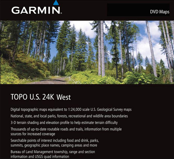 Garmin TOPO US 24K West DVD