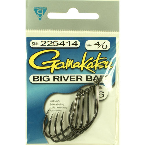 Gamakatsu Big River Bait Hooks, Size 4/0