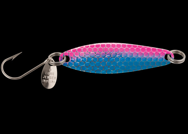 Luhr Jensen Needlefish Trolling Spoon - 1-1/2' - Blue Pink Hot Scale UV