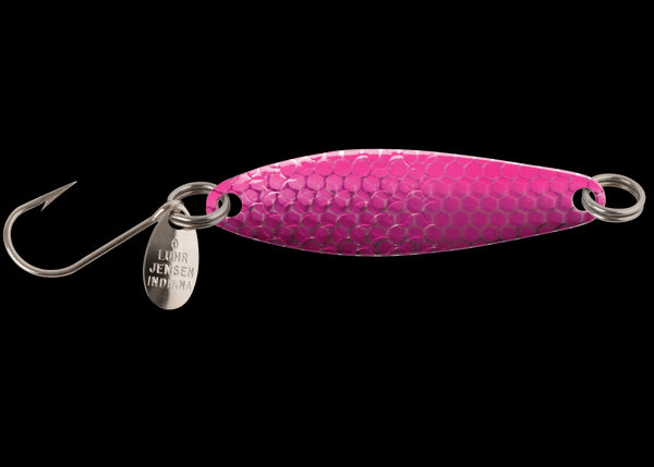 Luhr Jensen Needlefish Trolling Spoon - 1-1/2' - Purple Pink Hot Scale UV