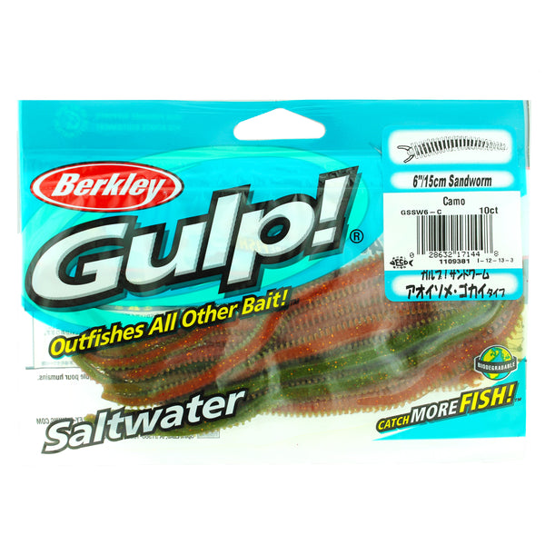 Berkley Gulp! Saltwater Sandworm - 6in - Camo