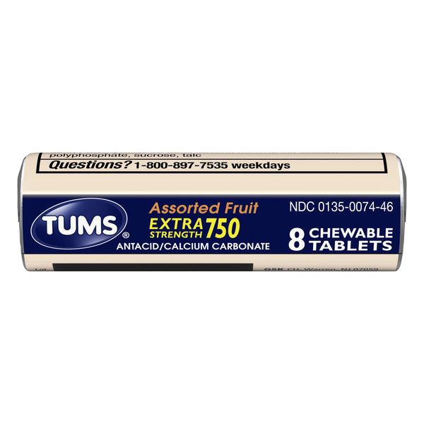 Wholesale Tums(R) Extra Strength 750 Assorted Fruit(12x$1.29)