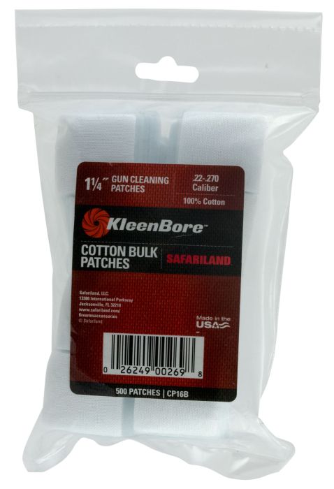 Kleen-Bore Super Shooter Cotton Patches Cleaning Patches 1.25 In Sq