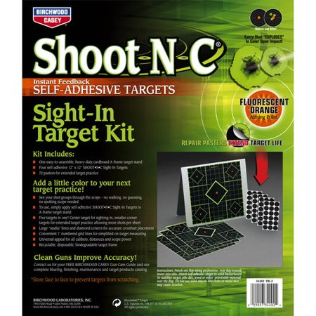Birchwood Casey Shoot-N-C 12" Sight-In Targets Kit Pack Of 4