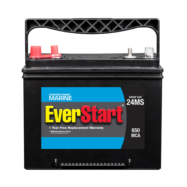EverStart Marine Battery, Group Size 24MS, 1000 CA