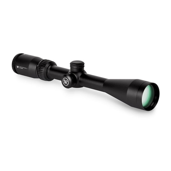 Vortex Crossfire II 4-12x44 Spotting Scope (Dead-Hold BDC MOA Reticle) with 1-inch Scope Rings and Hat in Black