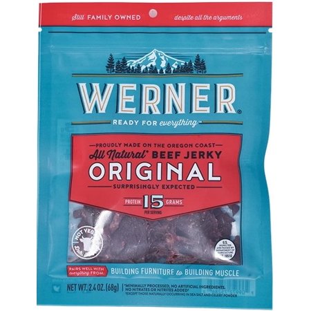 Werner 2.4 Oz. All Natural Original Beef Jerky