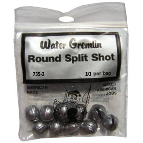 Water Gremlin Lead Round Split Shot | 2