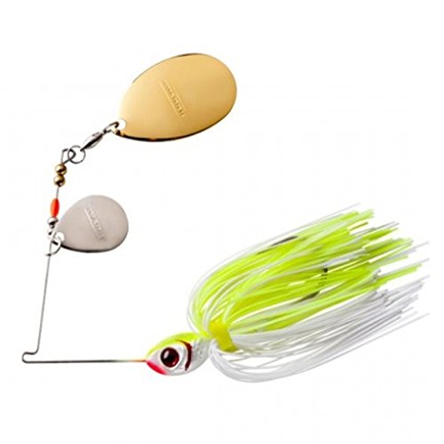 Colorado Indiana Spinnerbait, 38 Oz, White Chartreuse