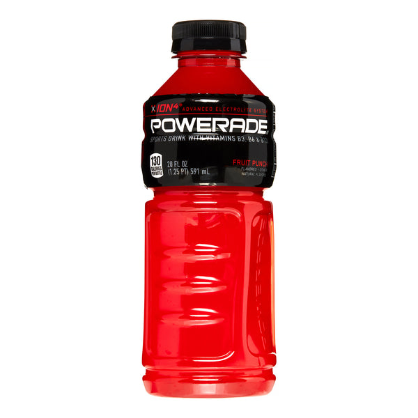 Powerade Fruit Punch Liquid Sports Drink, 20 Oz., 24/Carton (00049000003710)