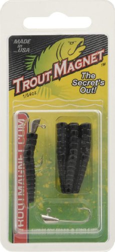 Leland Trout Magnet Replacement Jig Heads - 9 Piece Pack, Black - Holi