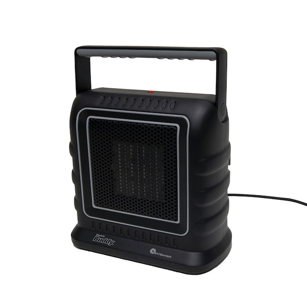 Mr. Heater 1500-Watt 10.8 in. Portable Ceramic Electric Buddy Heater, Black and Gray