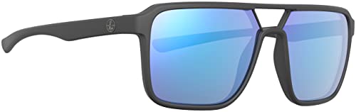 Leupold Bridger Sunglasses Dark Gray Frame Blue Mirror Lens 182674