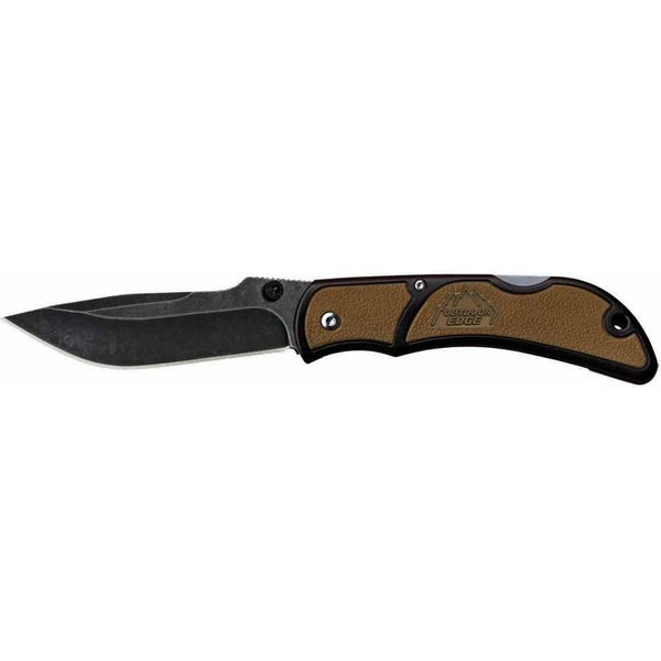 Cutlery CHC-25C 2.5 in. Plain Edge Small Chasm Folding Knife, Brown