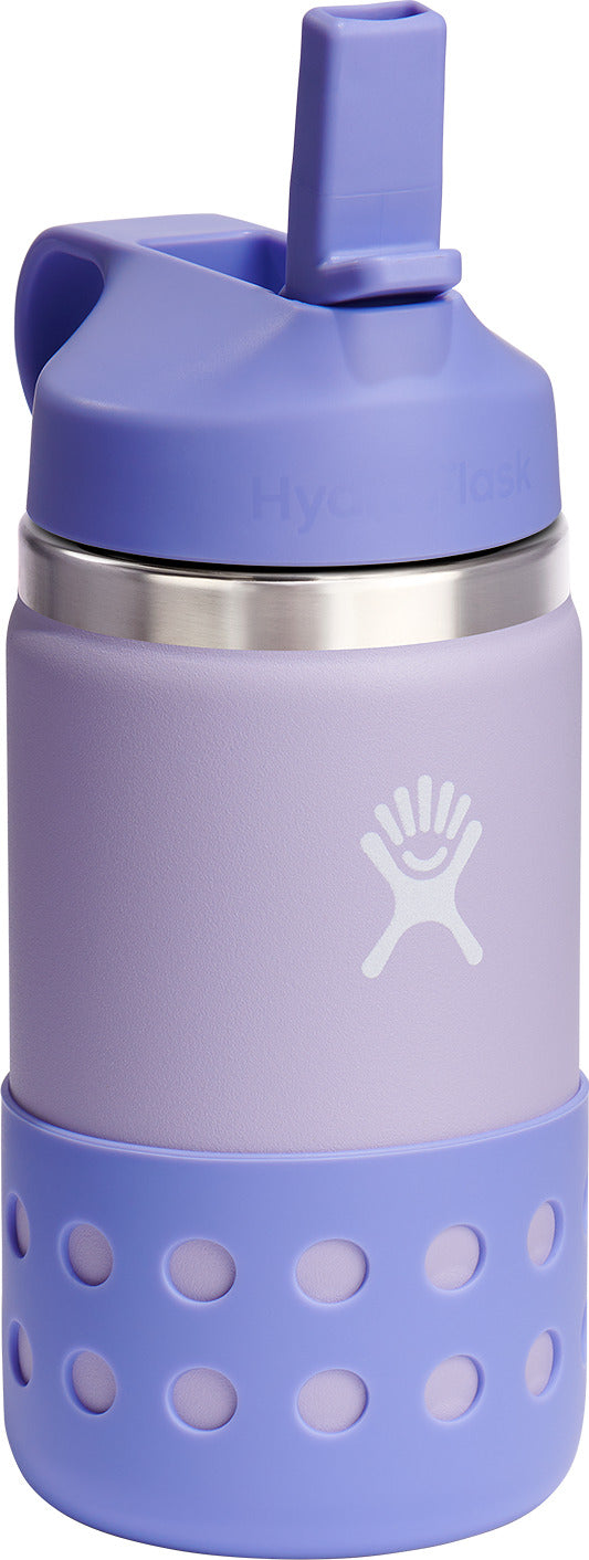HYDRO FLASK 12 Oz Wide Mouth with Straw Lid Kids Water Bottle