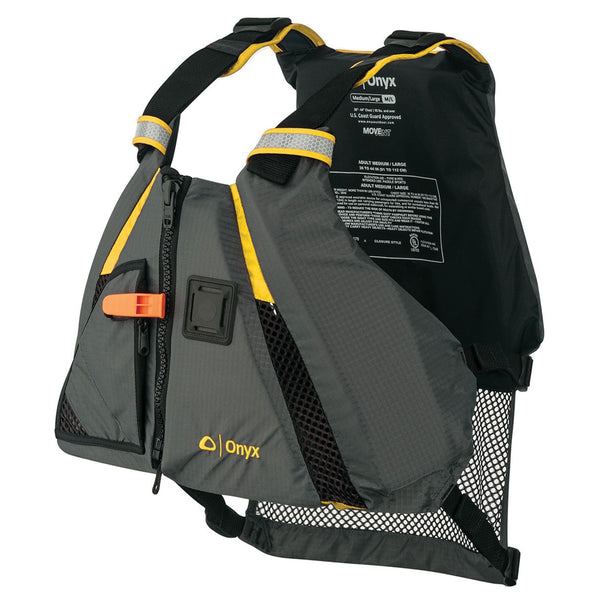 122200-300-040-18 Movement Dynamic Paddle Sports Vest, Yellow & Grey - Medium & Large