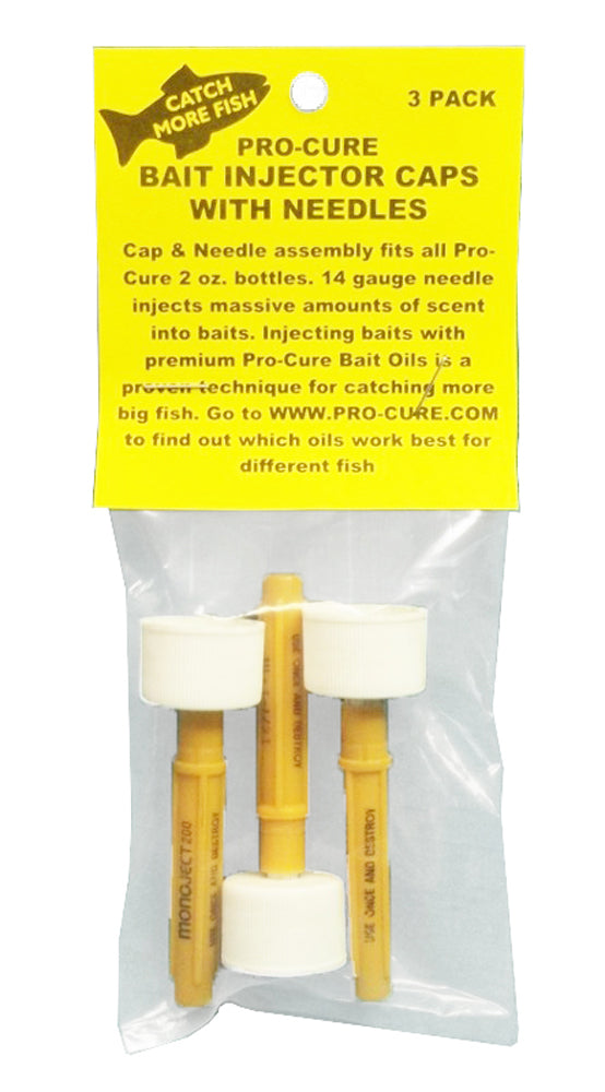 Pro-Cure Bait Injector Caps & Needles