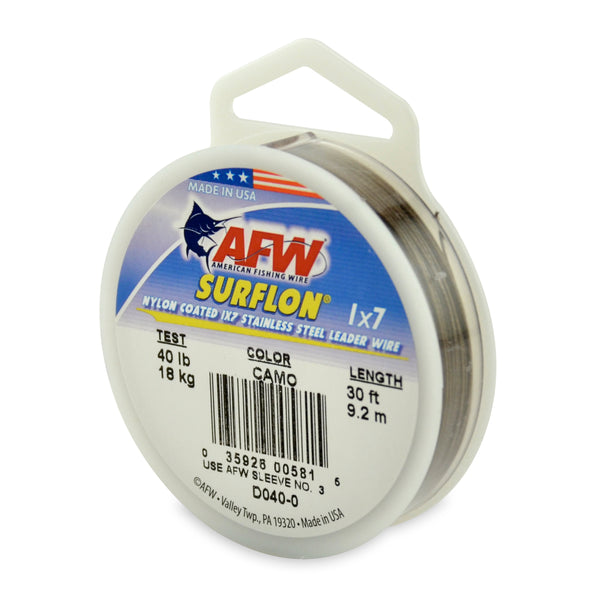 American Fishing Wire Surflon Nylon Coated 1X7 Stainless Steel Leader Wire