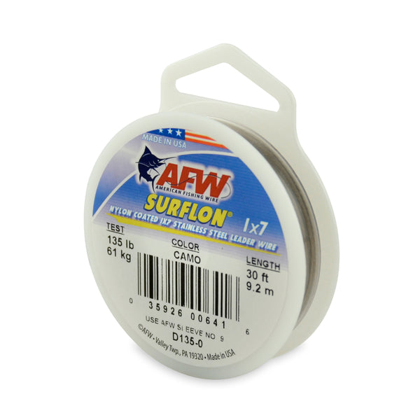 American Fishing Wire Surflon Nylon Coated 1X7 Stainless Steel Leader Wire