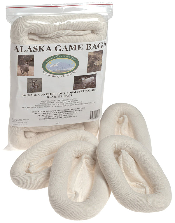 Alaska Game Bags Rolled Quarter Bags- Four Pack