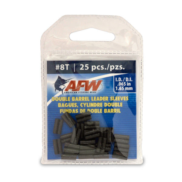 American Fishing Wire Thin Wall Double Barrel Leader Sleeves