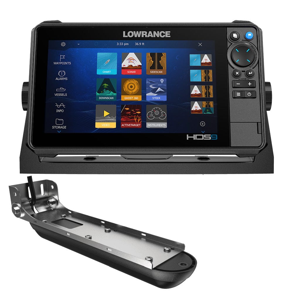 Lowrance HDS PRO 9 - W/ Preloaded C-MAP DISCOVER OnBoard Active Imaging HD Transducer – Lowrance