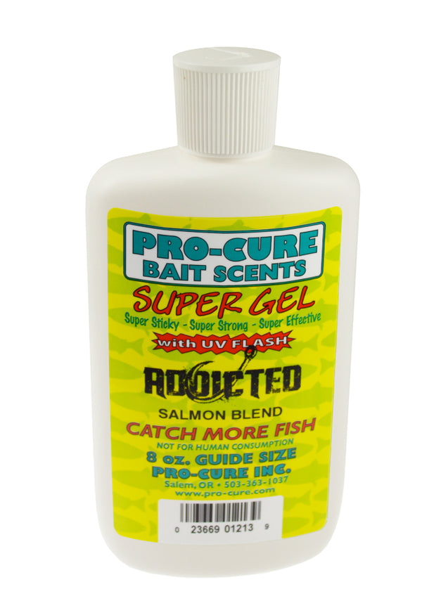 Pro-Cure Addicted Blend Salmon Super Gel Bait Scents & Uv Flash