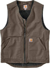 Carhartt Relaxed Fit Washed Duck Sherpa-Lined Vest Men's