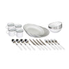 Stansport Deluxe 24-Piece Enamel Tableware Set
