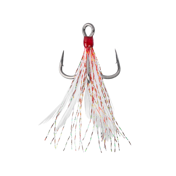 Mustad In-Line Triple Grip Feathered Hooks