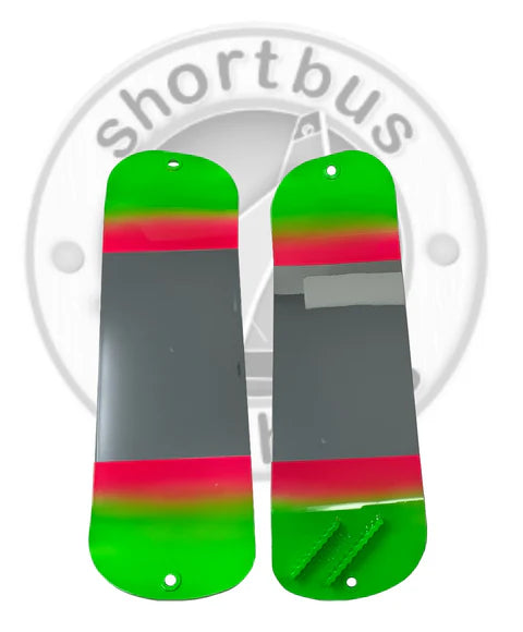 Shortbus Flashers 11" Dipped Mirror Chrome - Double Trouble
