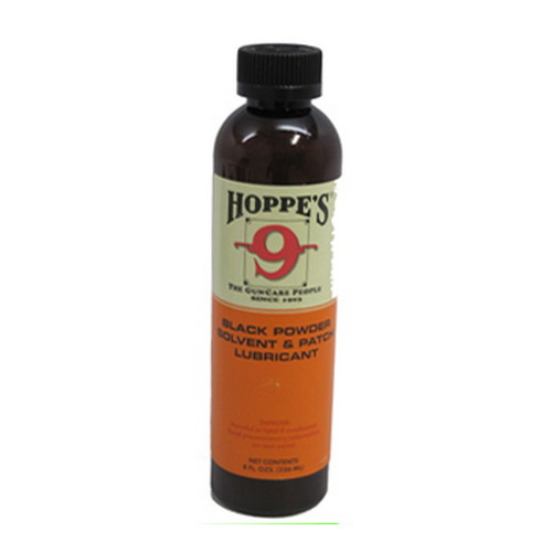 Hoppes No. 9 Black Powder Gun Bore Cleaner And Patch Lubricant 8 Oz. Bottle