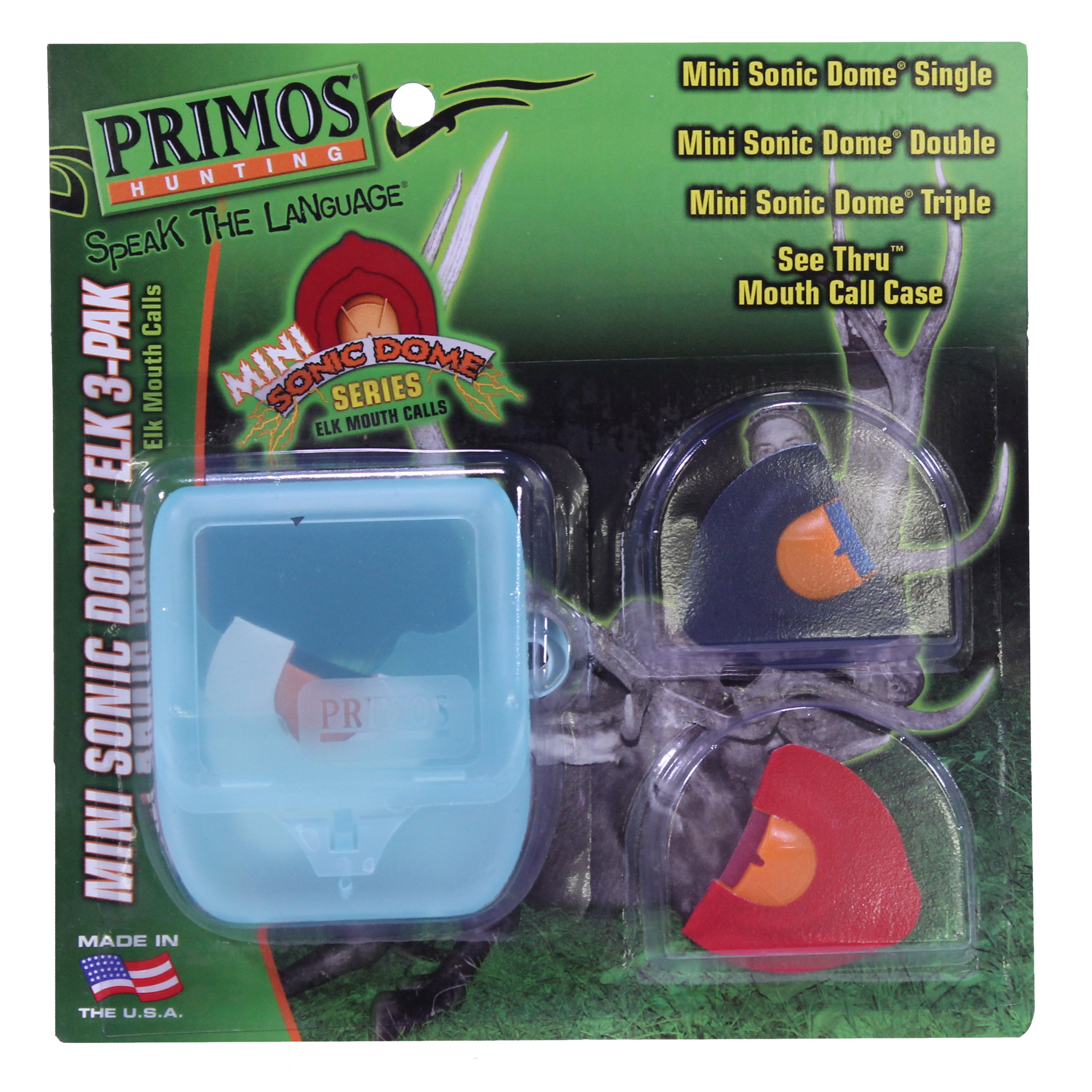 Bushnell Mini Sonic Dome Elk Mouth Calls 3-Pack