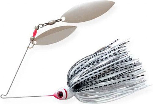 Booyah Baits Double Willow Blade 1/2 Oz Fishing Lure - Silver Shad