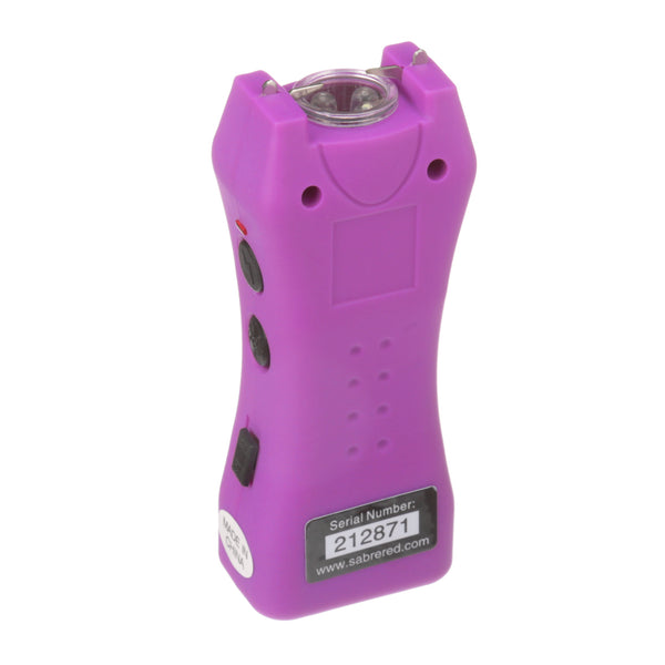 Sabre Dual Capacitor 600,000V Mini Stun Gun With Led Flashlight Purple - Personal Safety At Academy Sports