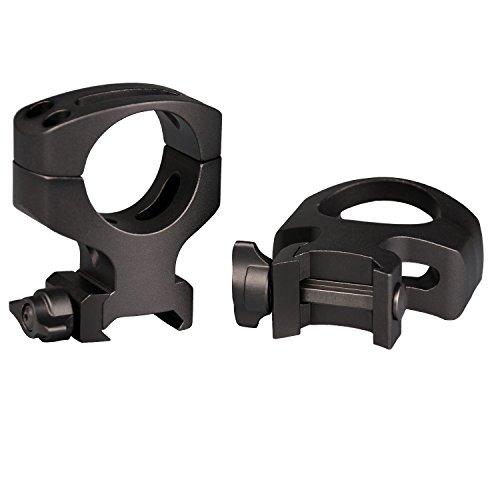 Warne MSR Flat Top Quick Detach 2 Piece Ringsultra High 30mm Diameter Black ZZZ